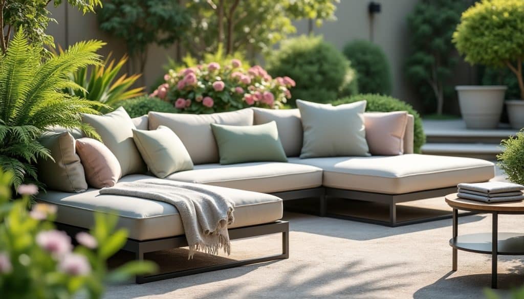 Housses de coussin salon de jardin : à anticiper avant
