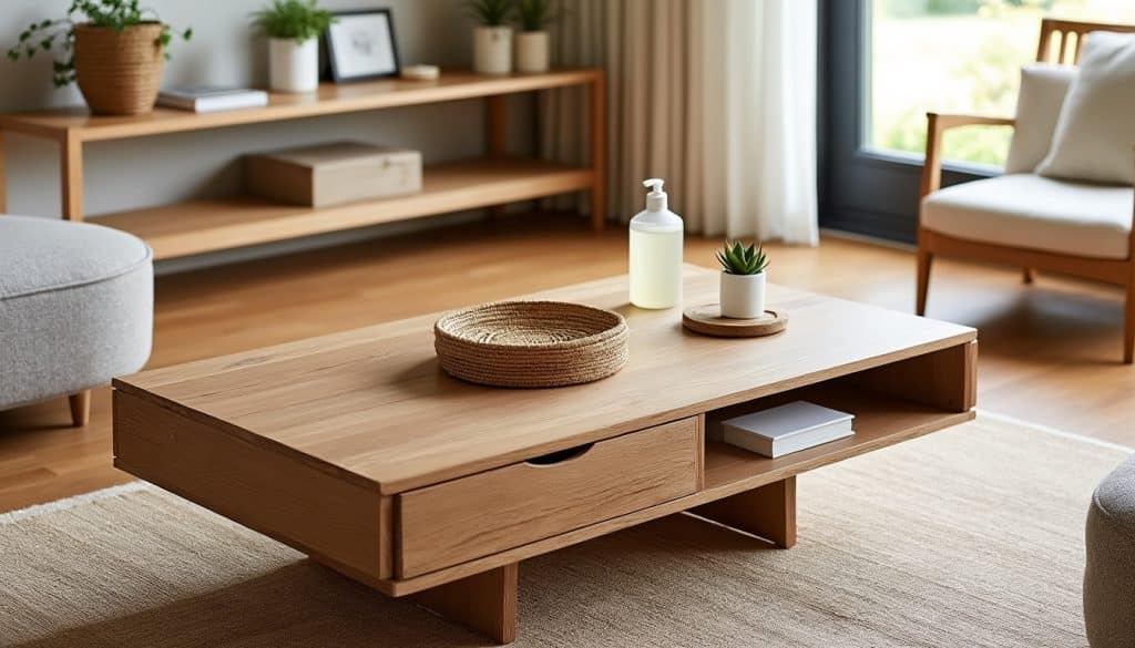 Table basse bois Maison du Monde : durabilité, entretien et budget