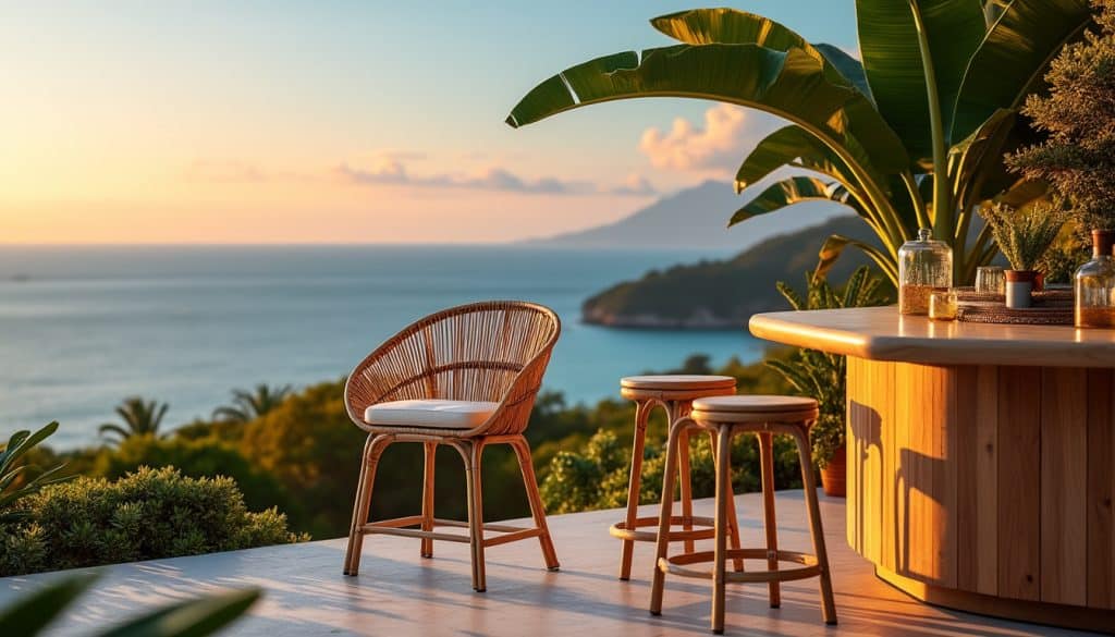 Chaise de bar en Rotin : à voir, à faire et quand y aller