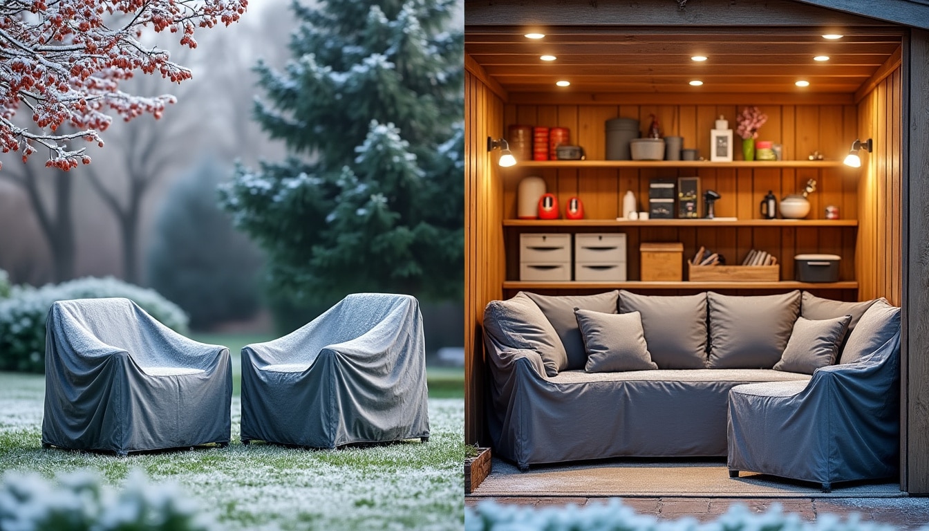 Hiverner son mobilier de jardin : dehors ou au sec