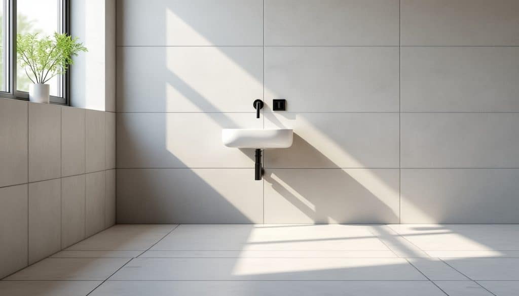 Meuble salle de bain angle : à prévoir avant la pose