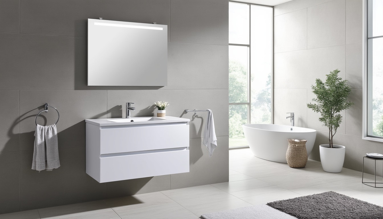 Meuble salle de bain but : dimensions, raccordement et compatibilité