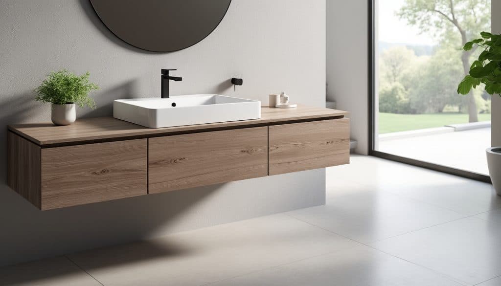 Meuble salle de bain suspendu 80 cm : le bon dimensionnement