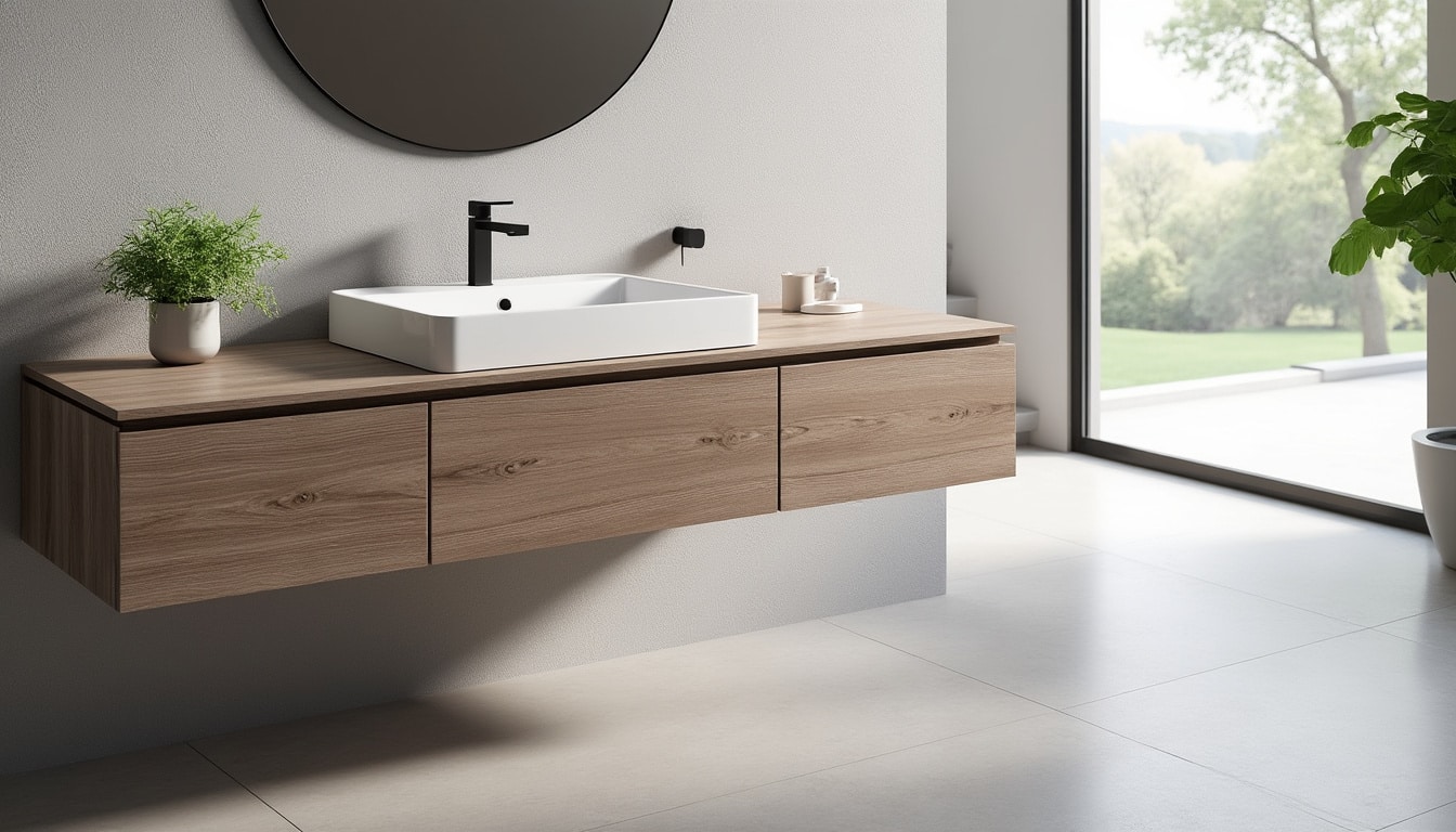 Meuble salle de bain suspendu 80 cm : le bon dimensionnement