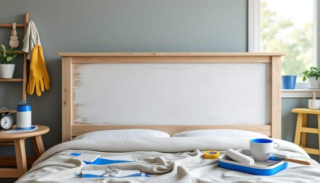 Peindre une tête de lit : outils, temps et précautions