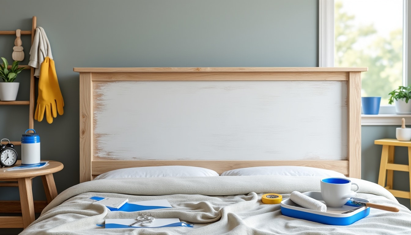Peindre une tête de lit : outils, temps et précautions