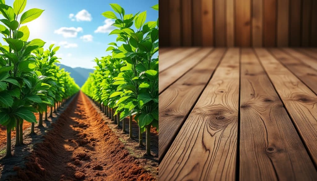 Teck de plantation ou teck de récupération : ce qui change